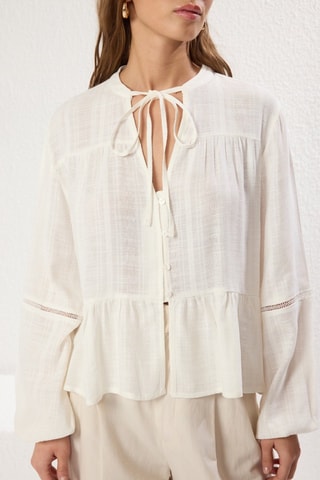 Chemisier oversize - Blanc