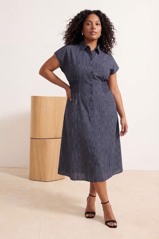 Robe chemise - Bleu marine