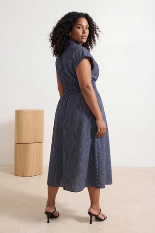 Robe chemise - Bleu marine