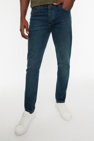 Calças de ganga skinny - Azul-índigo - Azul