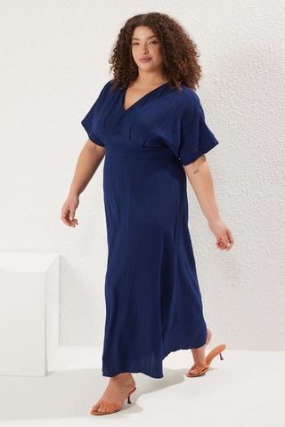 Robe longue - Bleu marine