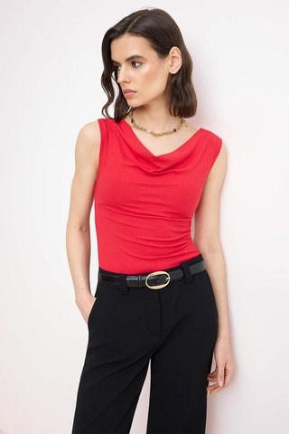 Top - Preto - Vermelho