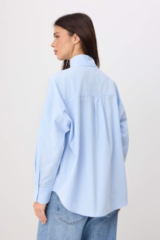 Chemisier oversize - Bleu