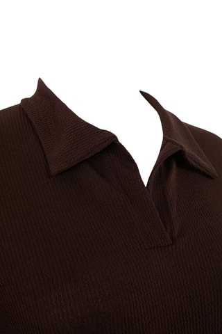 Robe polo regular - Marron