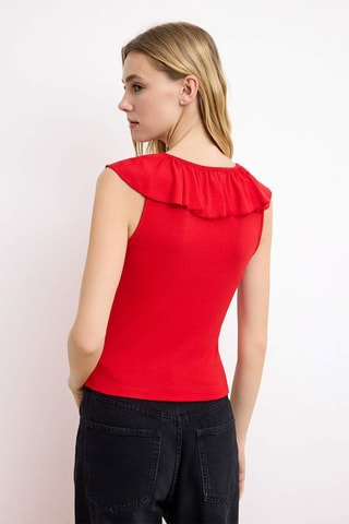 Top - Cru - Vermelho
