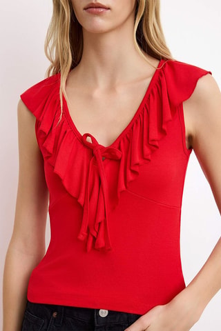 Top - Cru - Vermelho