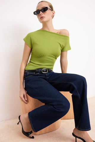 Top - Preto - Verde