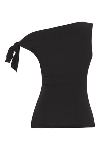 Top assimétrico - Vermelho - Preto