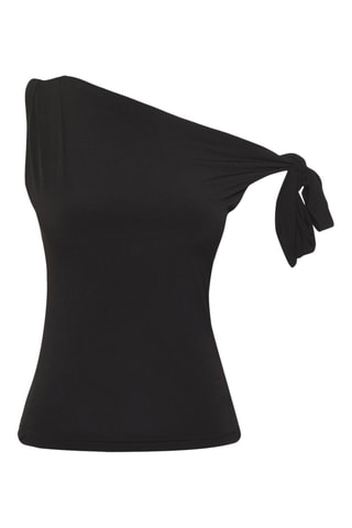 Top assimétrico - Vermelho - Preto
