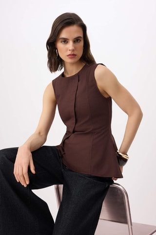 Gilet sans manches - Marron