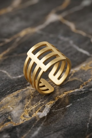 Bague - Plaqué or jaune