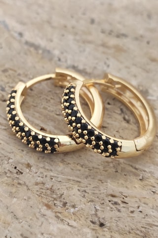 Boucles d'oreilles - Laiton plaqué or & zirconium