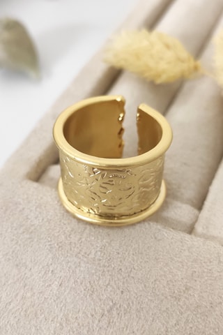 Bague ajustable - Laiton plaqué or