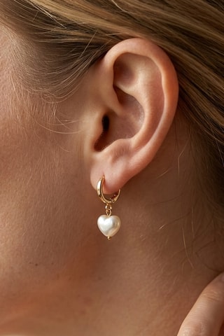 Boucles d'oreilles - Laiton plaqué or & perle