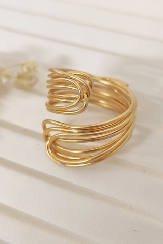Bague ajustable - Laiton plaqué or