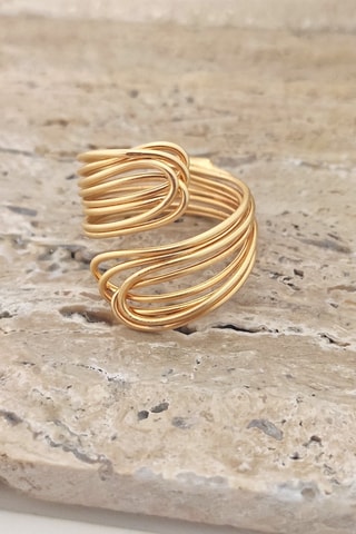 Bague ajustable - Laiton plaqué or