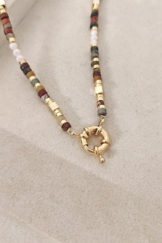 Collier doré à l'or fin - Variscites