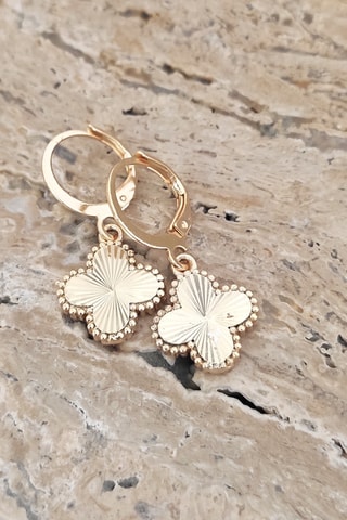 Boucles d’oreilles dorées à l'or fin