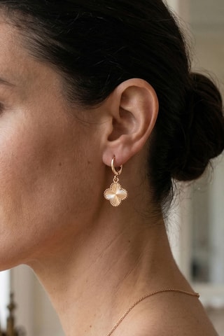 Boucles d’oreilles dorées à l'or fin