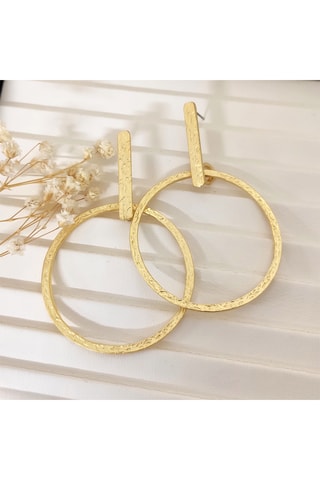 Boucles d’oreilles dorées à l'or fin