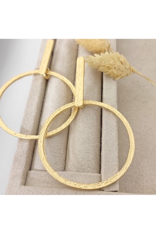 Boucles d’oreilles dorées à l'or fin