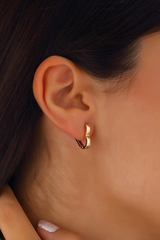 Boucles d'oreilles cœurs - Laiton plaqué or