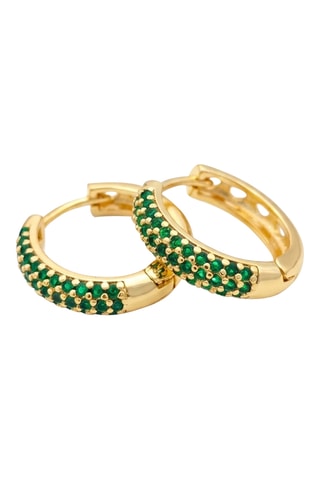 Boucles d'oreilles - Laiton plaqué or & zirconium