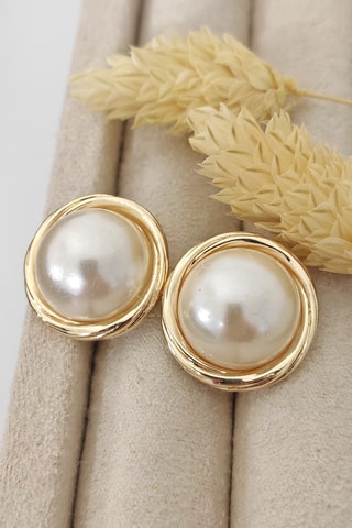Boucles d'oreilles - Laiton plaqué or & zircon