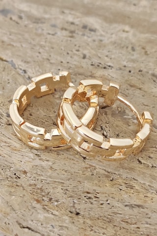 Créoles dorées à l'or fin