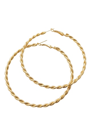 Créoles dorées à l'or fin