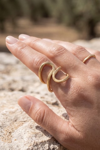 Bague ajustable - Laiton doré