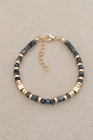 Bracelet - Laiton plaqué or & pierres de cristal
