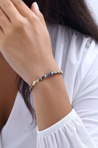 Bracelet - Laiton plaqué or & pierres de cristal