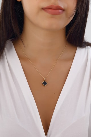 Collier doré à l'or fin - Nacre