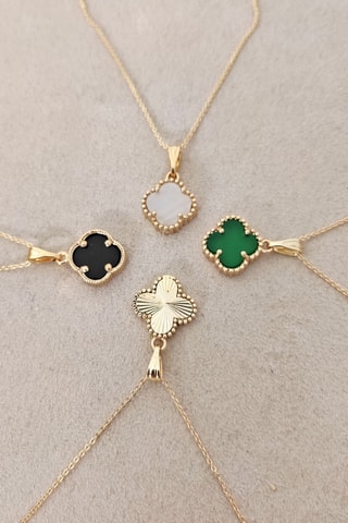 Collier doré à l'or fin - Nacre