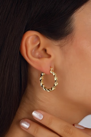 Boucles d'oreilles - Laiton plaqué or
