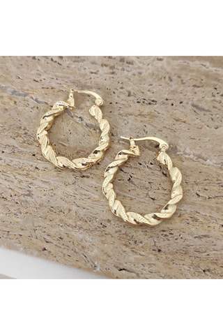 Boucles d'oreilles - Laiton plaqué or