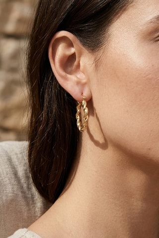 Boucles d'oreilles - Laiton plaqué or