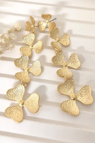 Boucles d'oreilles - Laiton plaqué or