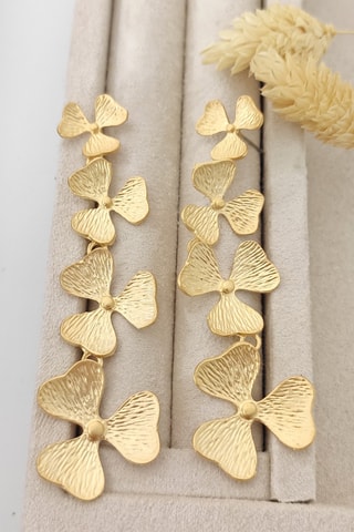 Boucles d'oreilles - Laiton plaqué or