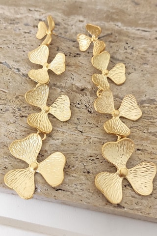 Boucles d'oreilles - Laiton plaqué or