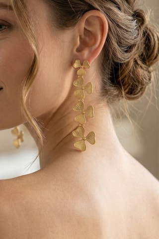Boucles d'oreilles - Laiton plaqué or