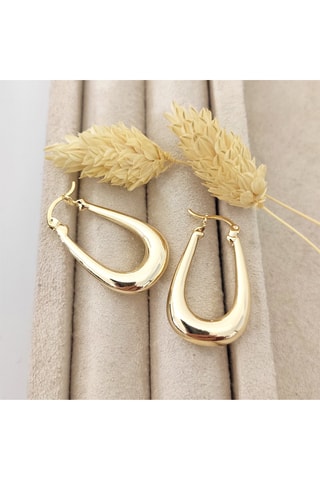 Boucles d'oreilles - Laiton plaqué or