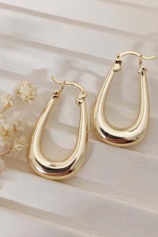 Boucles d'oreilles - Laiton plaqué or
