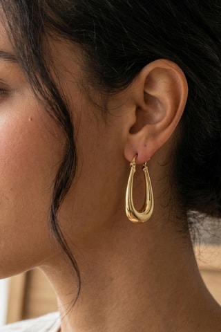 Boucles d'oreilles - Laiton plaqué or