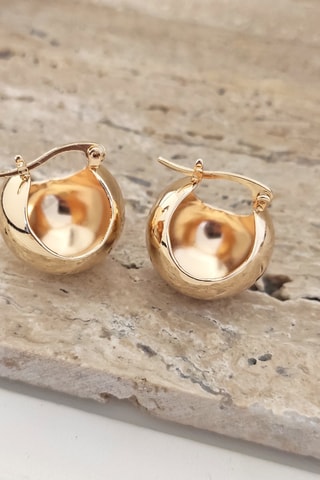 Boucles d’oreilles dorées à l'or fin