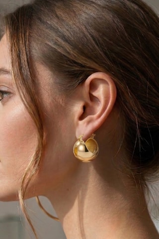 Boucles d’oreilles dorées à l'or fin