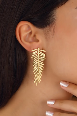 Boucles d'oreilles - Laiton plaqué or
