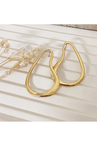 Boucles d’oreilles dorées à l'or fin