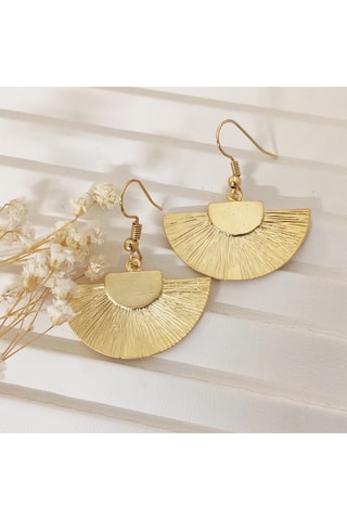 Boucles d'oreilles - Laiton plaqué or